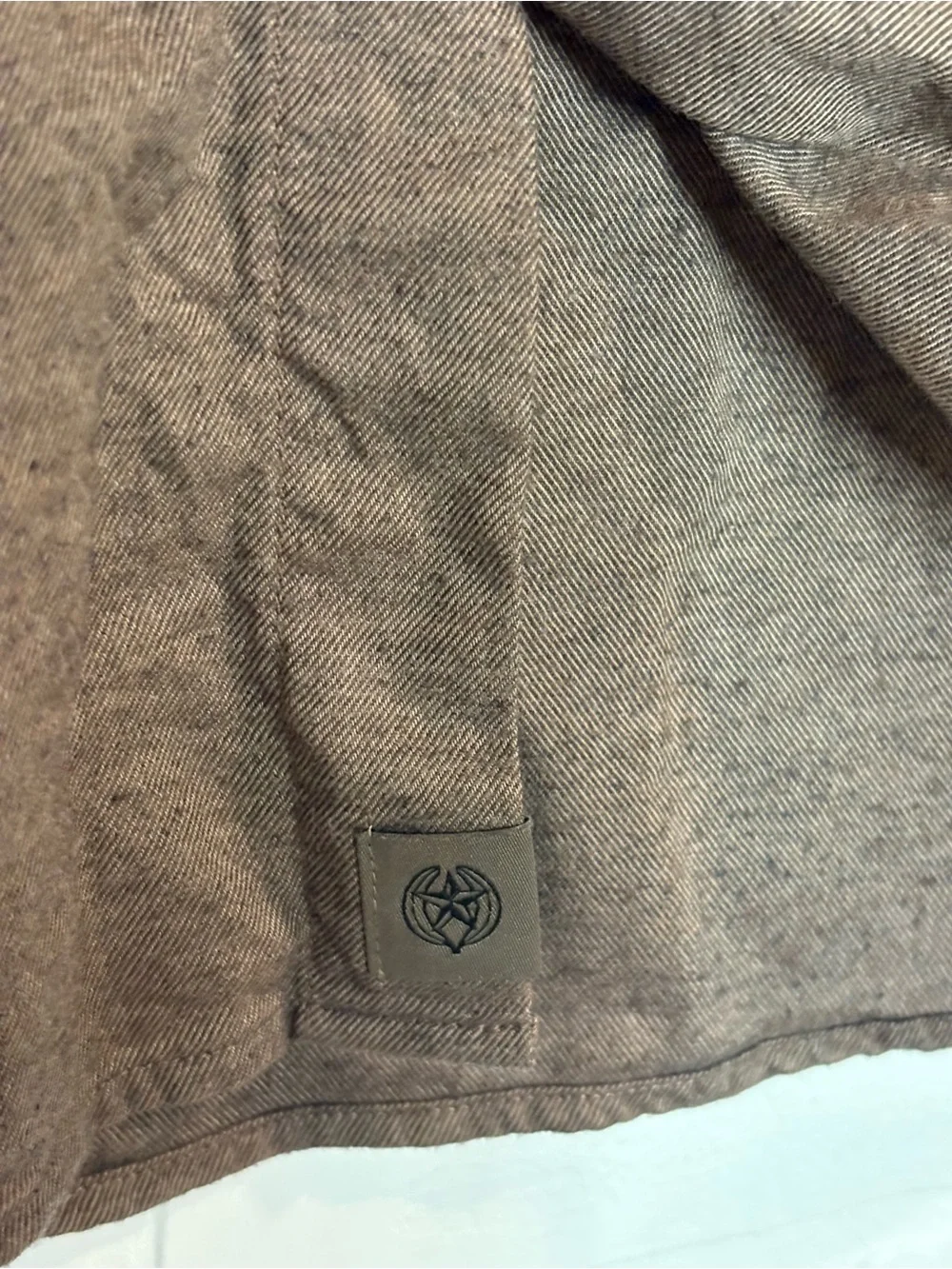 Banana Republic Mens Medium Ultra-Soft Flannel Shirt Brown Untucked Slim Fit